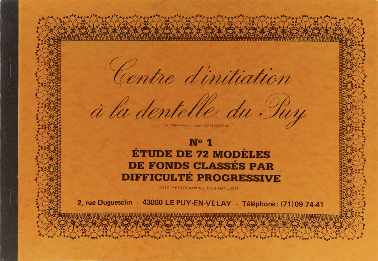Fouriscot, No 1. Étude de 72 modèles de fonds classés par difficulté progressive