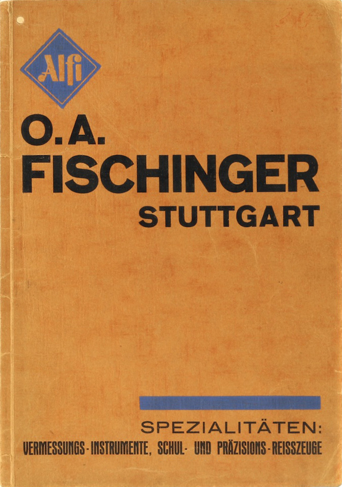 O. A. Fischinger. Feinmechanische Werkstätte. Spezialität: Vermessungsinstrument