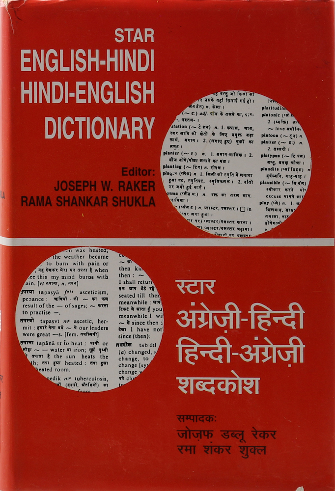 Raker, English-Hindi / Hindi-English Dictionary with a detailed glossory of offi
