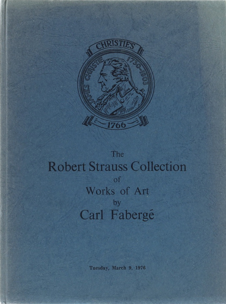 The Robert Strauss Collection of Works of Art by Carl Fabergé which will be sold